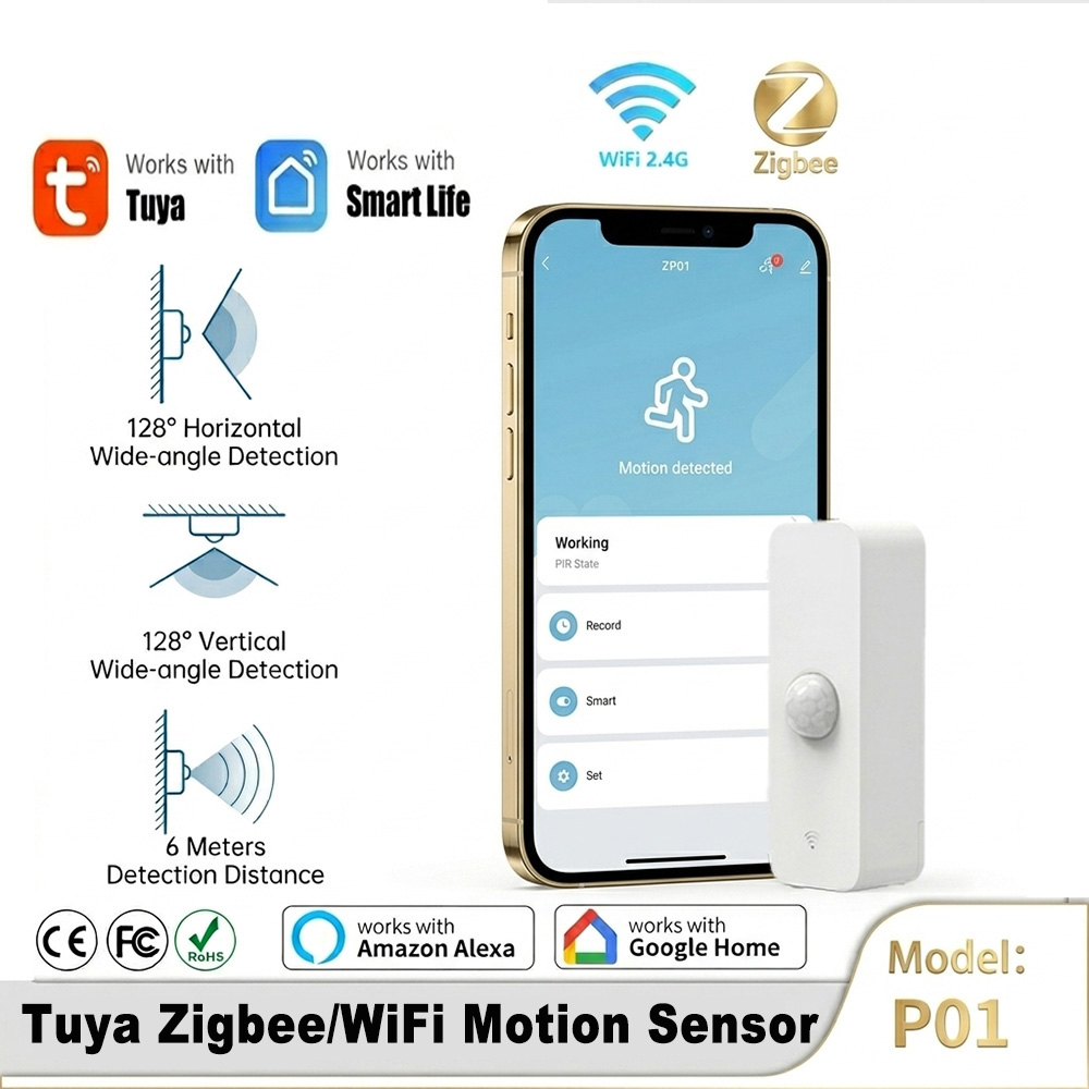 Home Improvement Hardware - Smart PIR Motion Sensor WiFi Zigbee