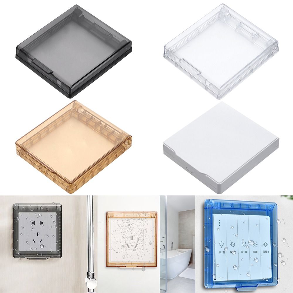 Electrical Outlet Cover - Wall-mounted Switch Protective Cover Self-Adhesive 86