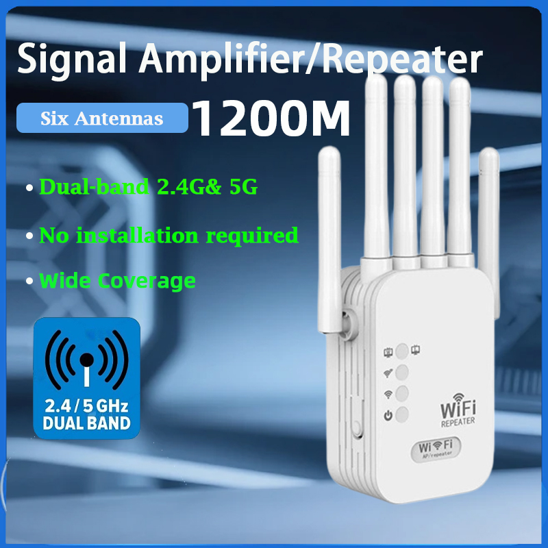 Home Improvement Hardware - KATORD 1200Mbps Wireless WiFi Repeater 2.4G&5G