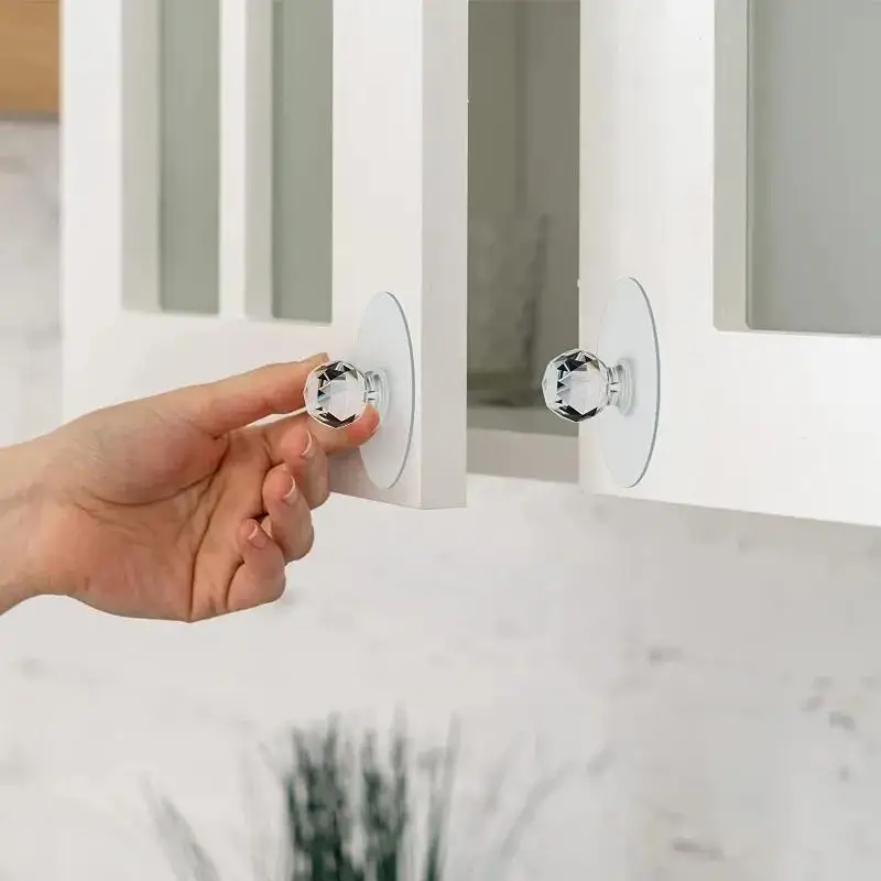 Home Improvement Hardware - Shimmering Crystal Door Knobs & Hooks