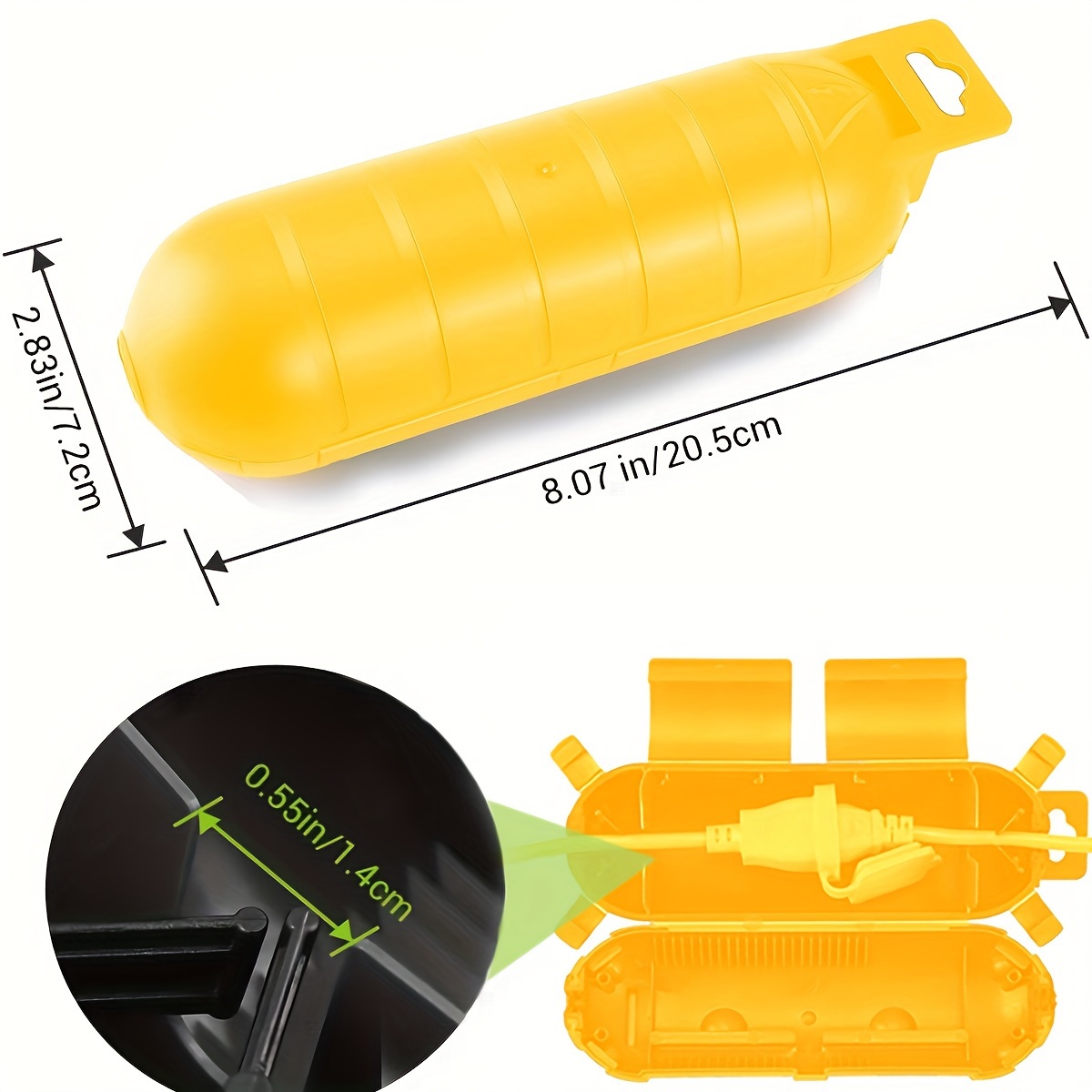 Extension Yellow Cord Safety C - Electrical Outlet Cover ulasan dan harga