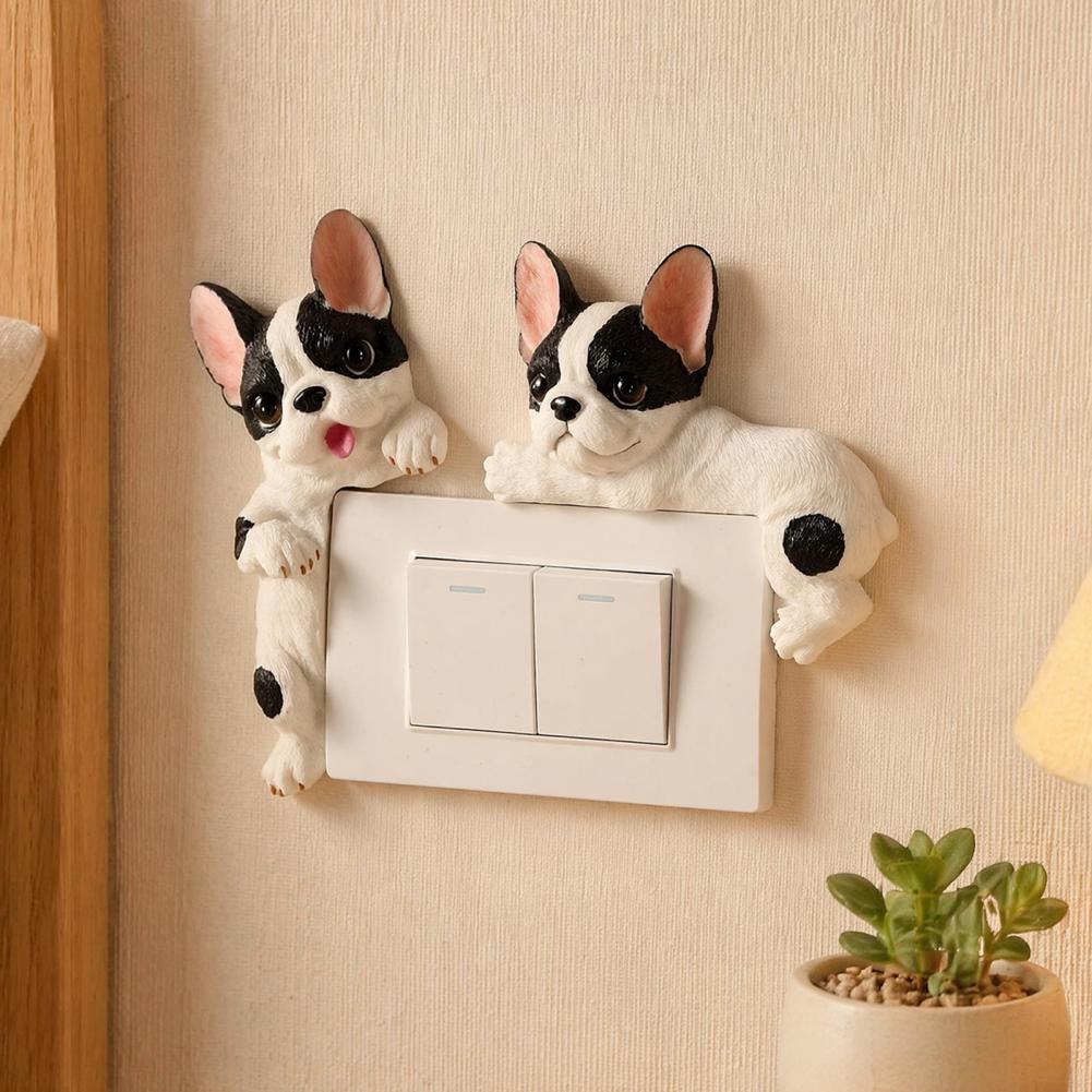 3D French Bulldog Resin Light  - Electrical Outlet Cover ulasan dan harga