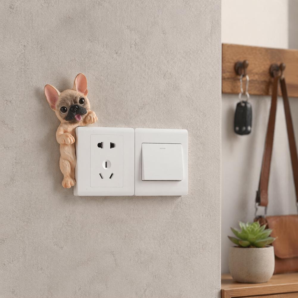 3D French Bulldog Resin Light  - Electrical Outlet Cover ulasan dan harga