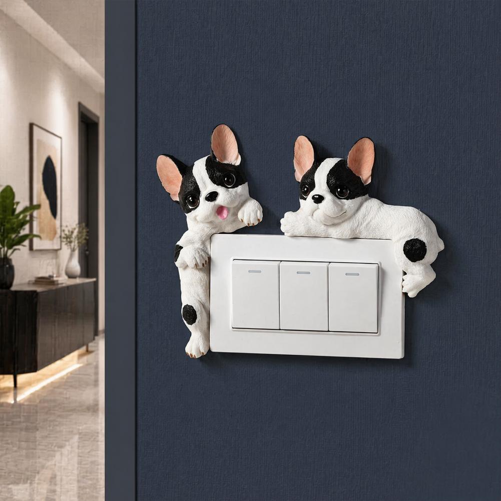 3D French Bulldog Resin Light  - Electrical Outlet Cover ulasan dan harga