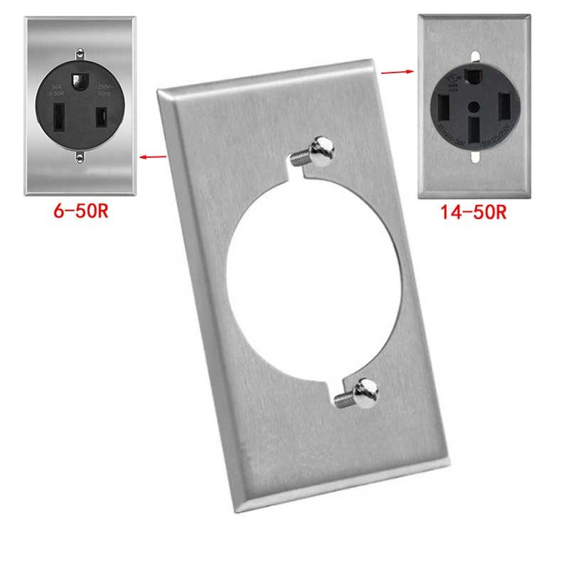 Brushed Stainless Steel Wall P - Electrical Outlet Cover ulasan dan harga